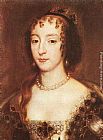 France Canvas Paintings - Henrietta Maria of France, Queen of England